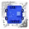 Проходной переключатель одноклавишный с подсветкой Voltum S70 Белый матовый VLS010402