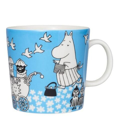Moomin Кружка Arabia Muumi muki, Rauha, голубая, 400 мл (Из Финляндии)
