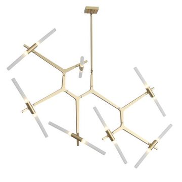 Люстра потолочная 14*G9 SL947.202.14 золотистый/белый Laconicita ST-Luce