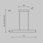 Подвесной светильник Шаг / Step 4000К 23Вт, P010PL-L23B4K. TM Maytoni