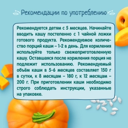 Каша Фрутоняня молочная Рисовая с тыквой и абрикосом 200г с 5 месяцев