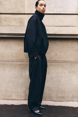 ZARA КУРТКА BALLOON — ZW COLLECTION, МОРСКОЙ ТЕМНО-СИНИЙ