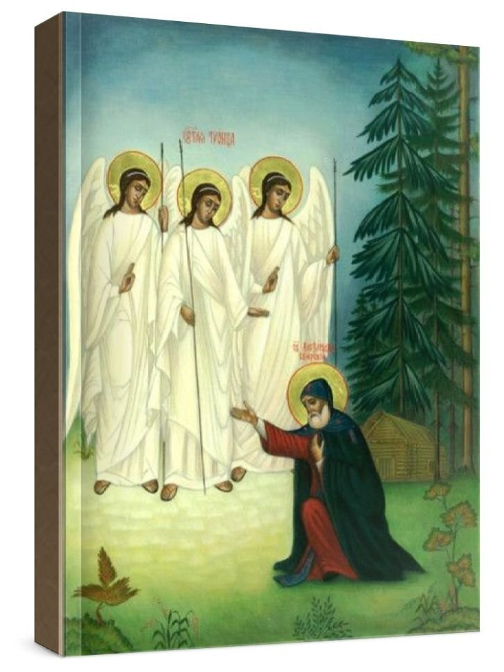 Александр Свирский (рукописная икона)