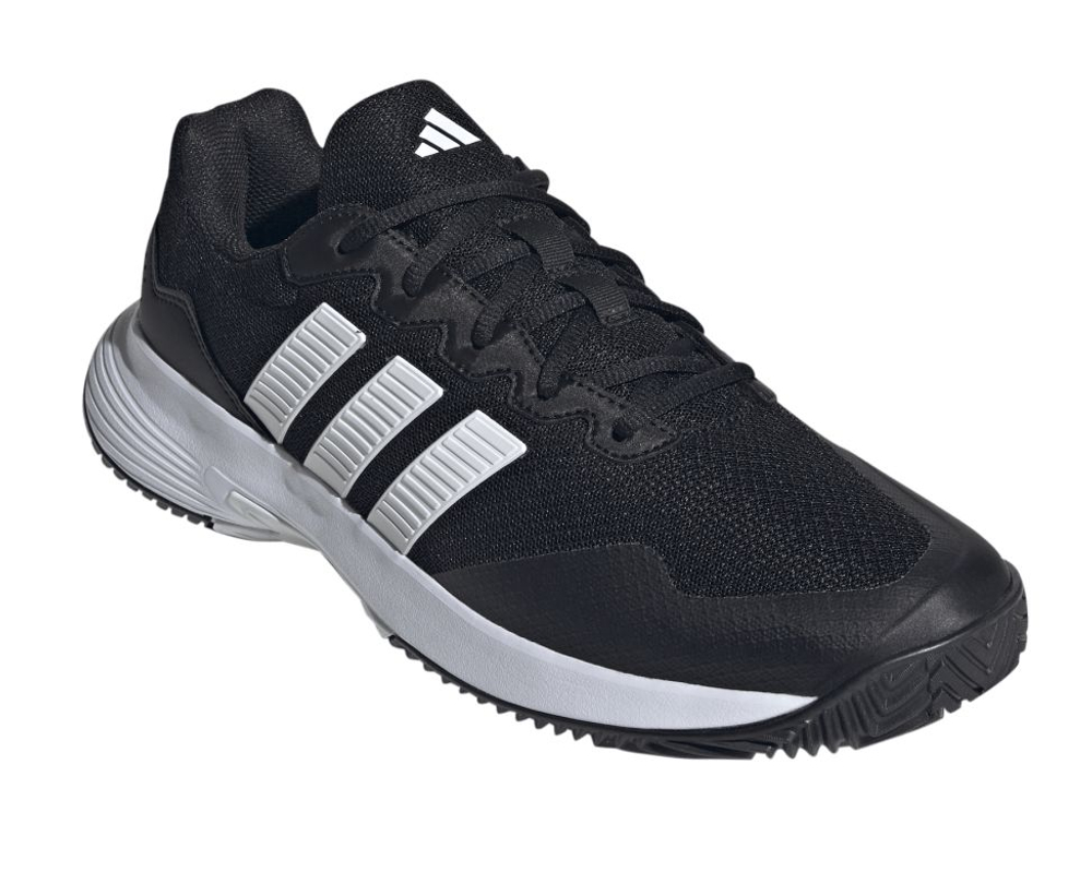 Мужские теннисные кроссовки Adidas GameCourt 2 M - core black/cloud white/silver metallic