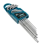 Набор ключей имбусовых Torx -TT, 9 шт: T10-T50, экстра-длинные, S2, сатинированные Gross — фото 2