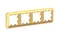 Рамка пластиковая на 4 поста универсальная Systeme Electric AtlasDesign Antique Золото ATN101604