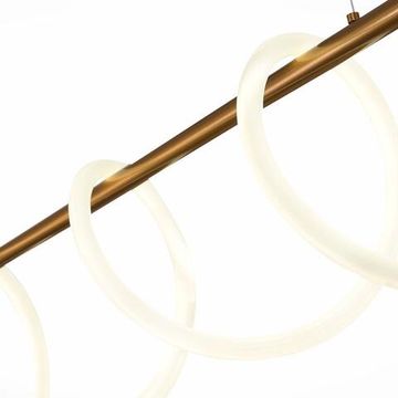Подвесной светильник LED 1*45W 4000K SL6102.303.45 латунь Sagrato ST-Luce