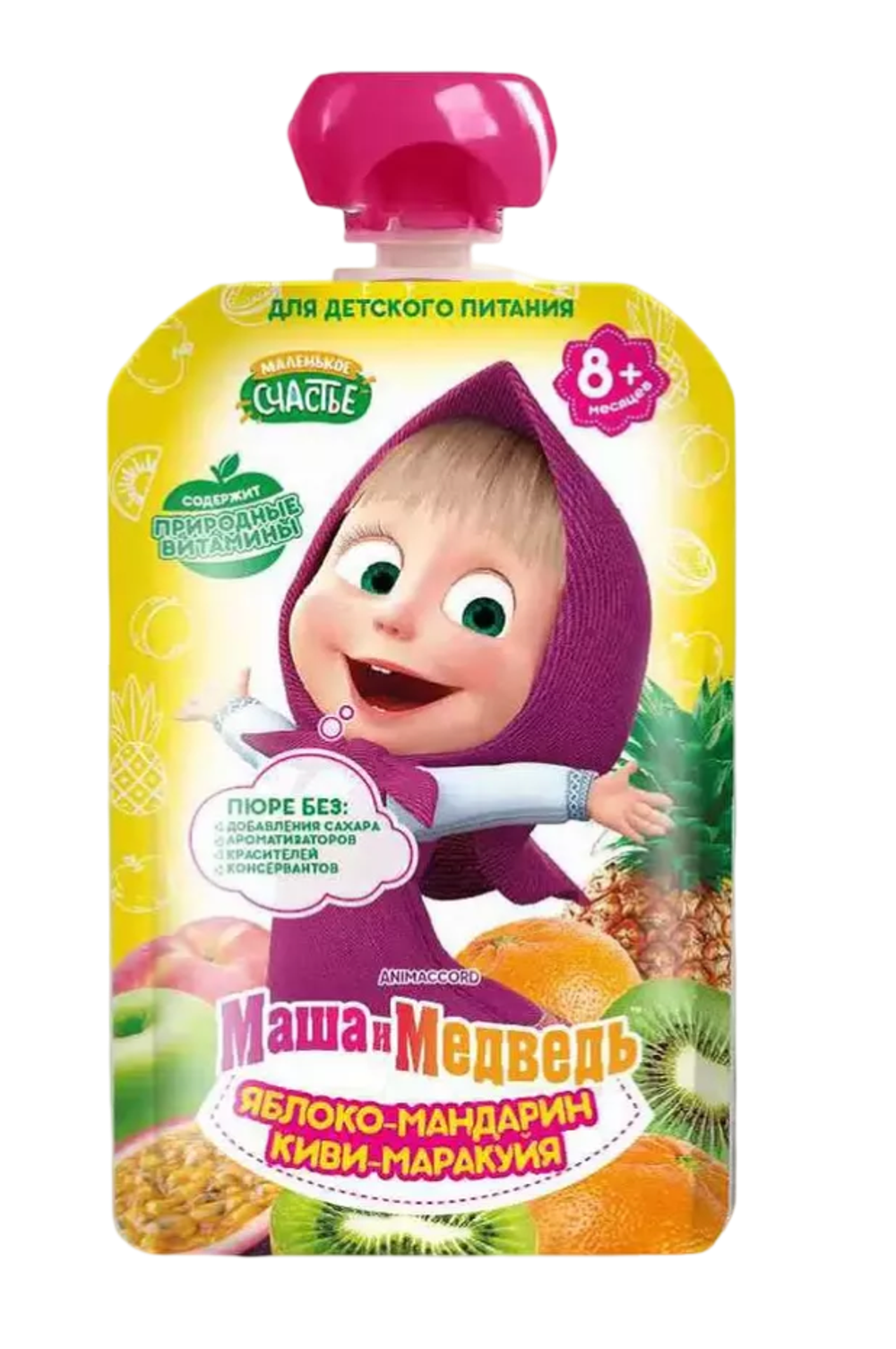 Пюре Маша и Медведь Ягодный салатик (гуалапак) 85гр x12