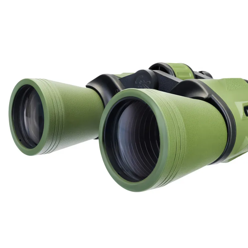 Бинокль Levenhuk Travel 12x50, крупный план линз, боковой вид