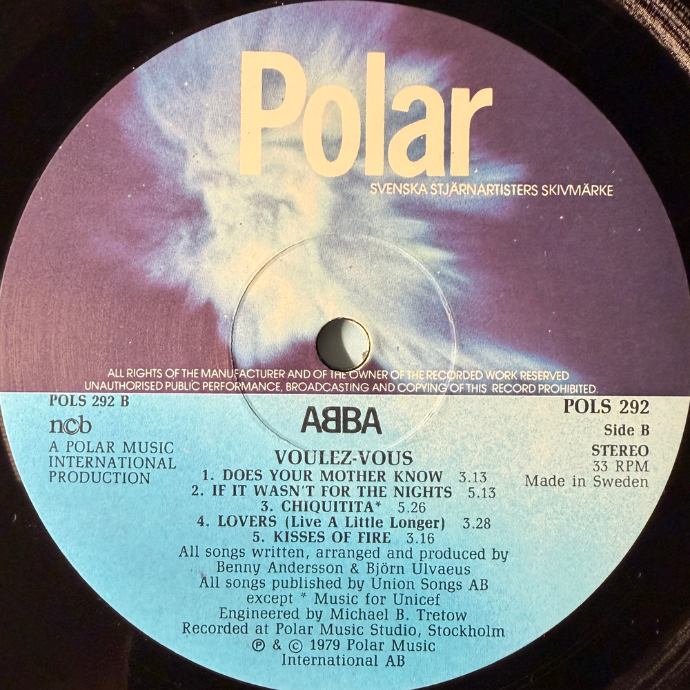 ABBA - Voulez-Vous (Швеция 1979г.)