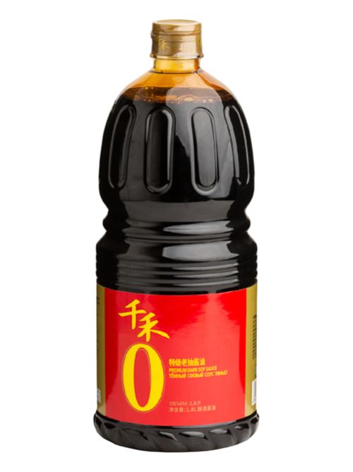 Тёмный соевый соус Qianhe 1,8 л