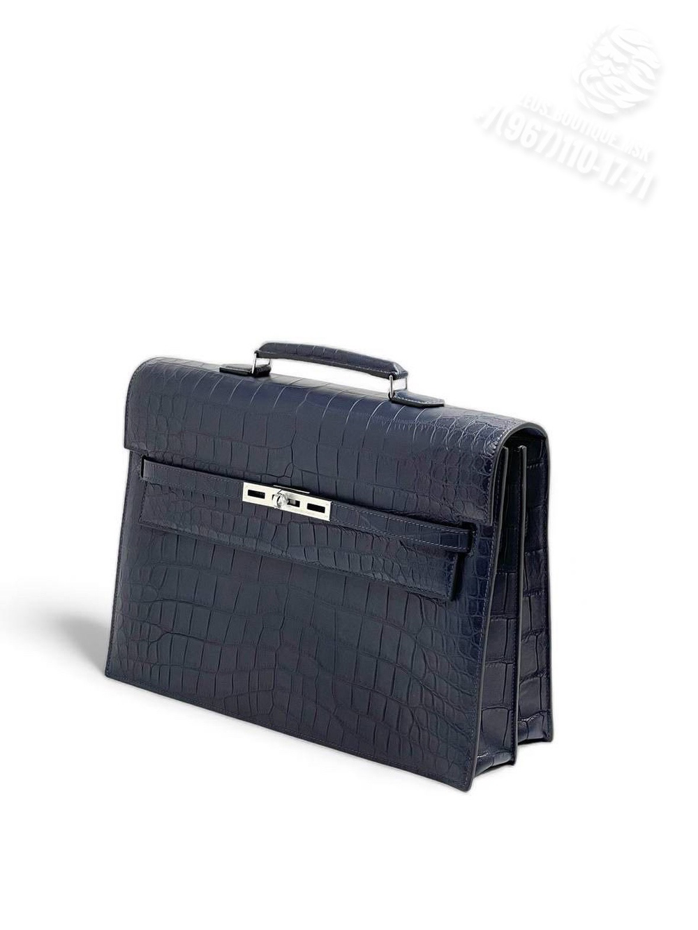 Портфель Hermes из кожи крокодила