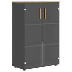 Шкаф со стеклянными дверьми и топом FMC 80.2   802х429х1213 FORTA