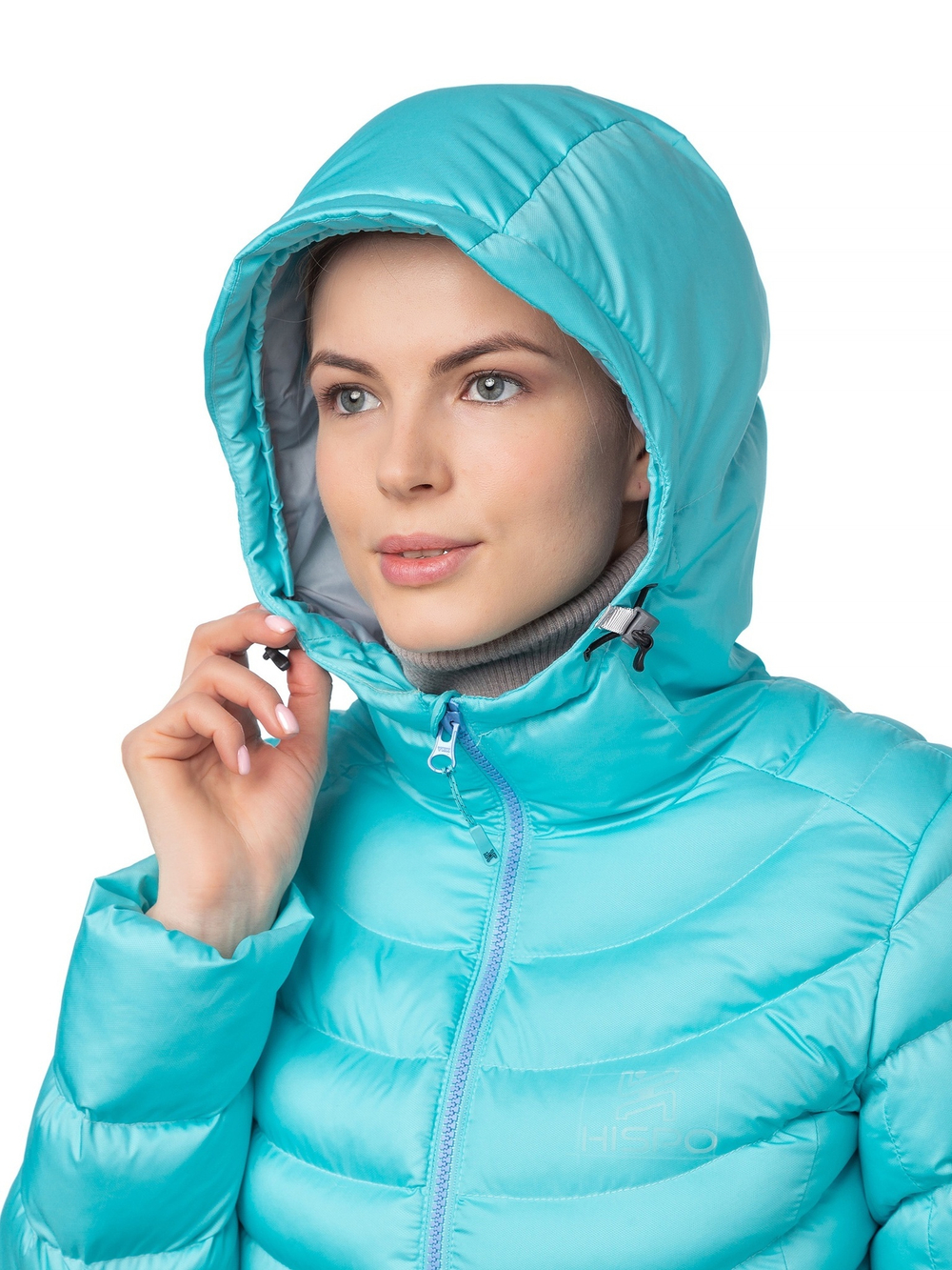 Куртка женская HISPO Лив, цвет: бирюзовый, AW22-2-001/3, р. M (46)