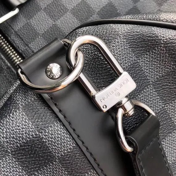 Сумка Louis Vuitton Keepall канва Damier Graphite (все размеры: 55-50-45)