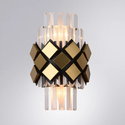 Настенный светильник Arte Lamp AMELIA A1039AP-2BK, 2хE14