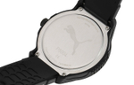 PUMA Reset Series Wrist Watch Quartz Movement Rubber Strap 43mm Black Dial Men"s Watches P5004 BLACK