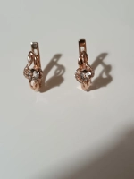 Серьги серебряные с горным хрусталем