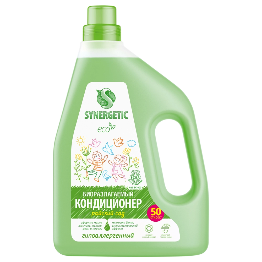Synergetic кондиционер для белья Райский сад 1,5л