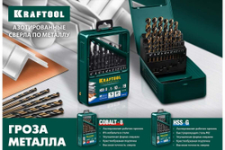 Сверло по металлу HSS-G 3.5 х70мм, сталь М2(S6-5-2) KRAFTOOL