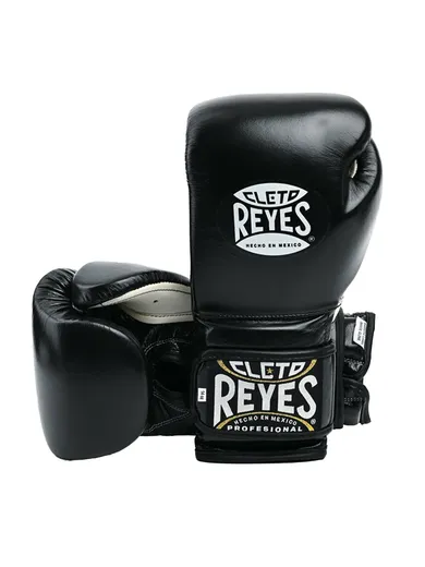 Тренировочные боксерские перчатки от Cleto Reyes на липучке CЕ6 (черные)