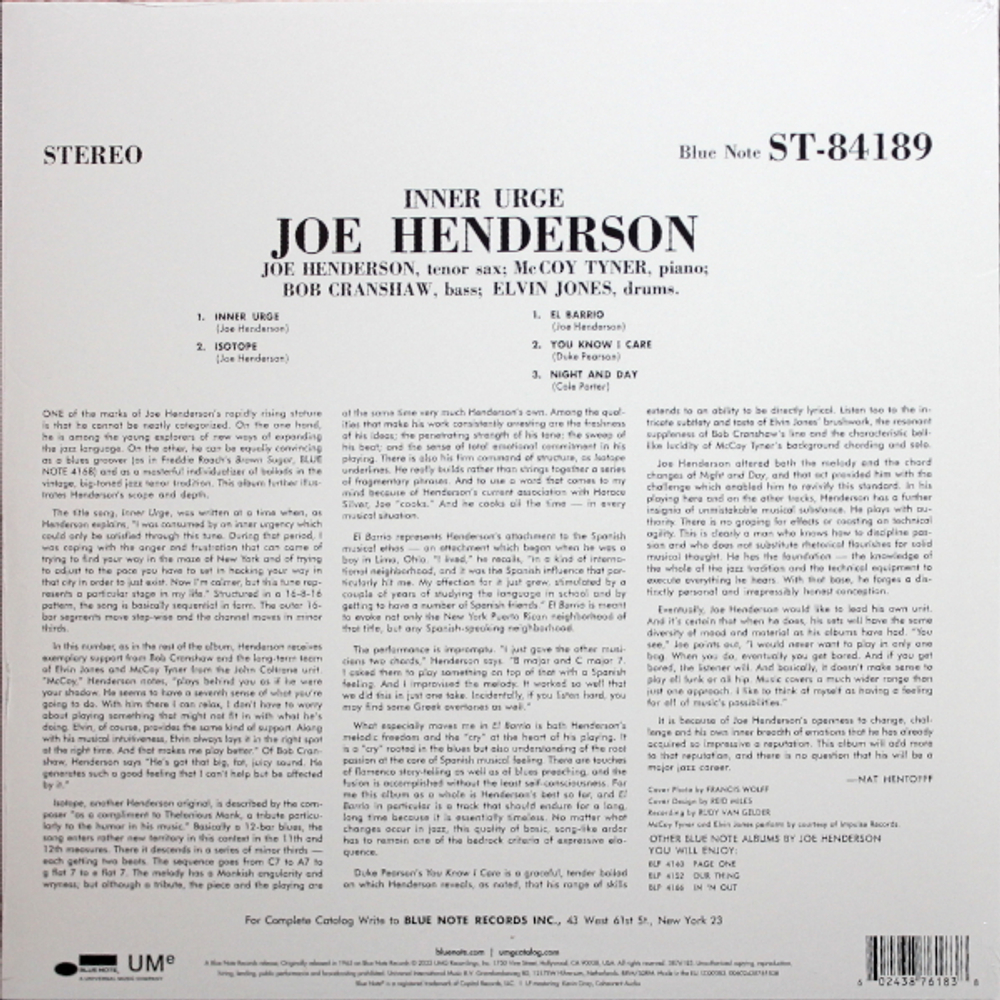 Joe Henderson / Inner Urge (LP)