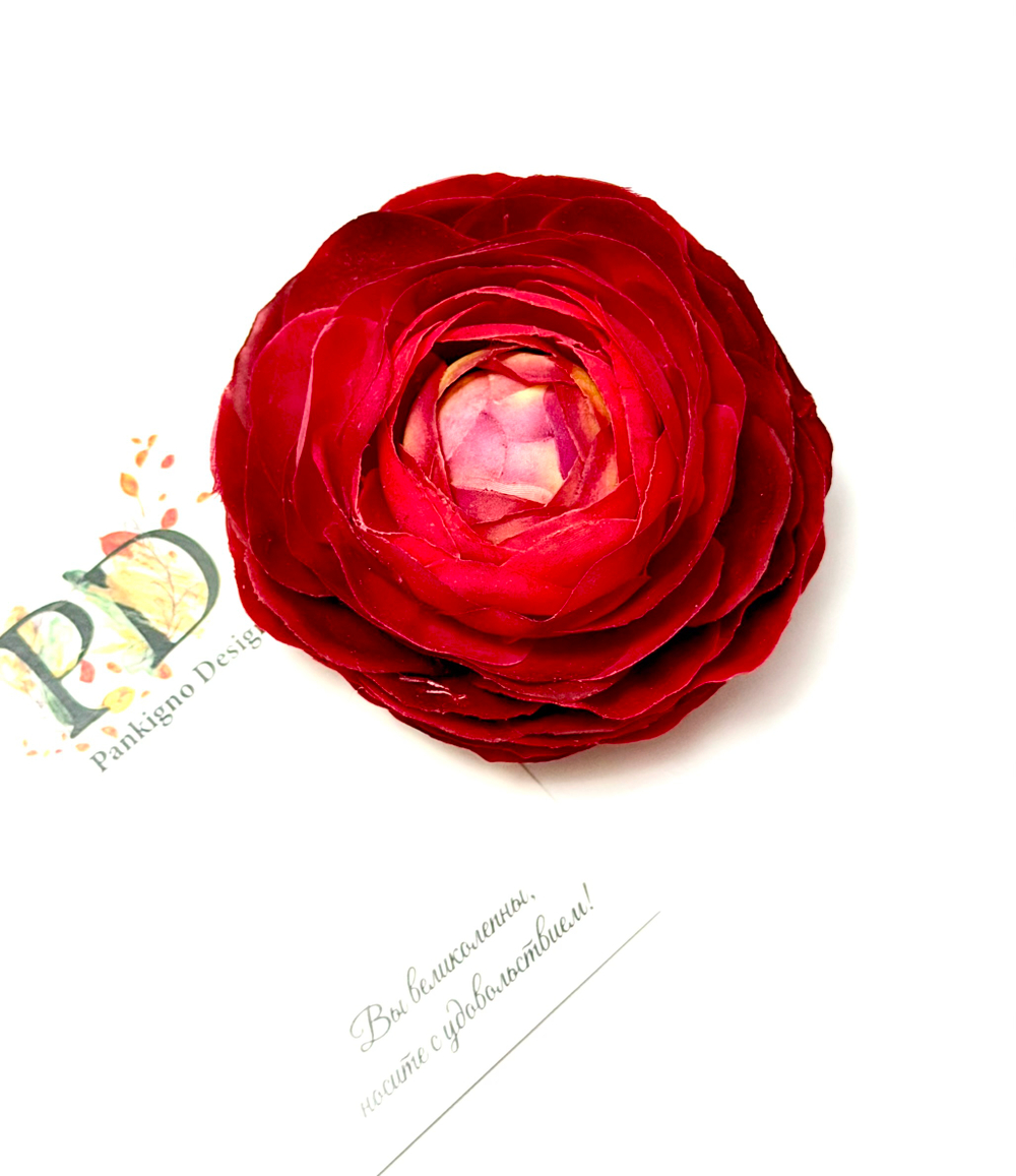 Брошь-заколка Pankigno Design Ранункулюс Spring