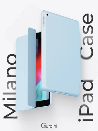 Чехол книжка для iPad 5/6 (9,7") / Air 1/2 (9,7") Gurdini Milano Series Cloud Blue