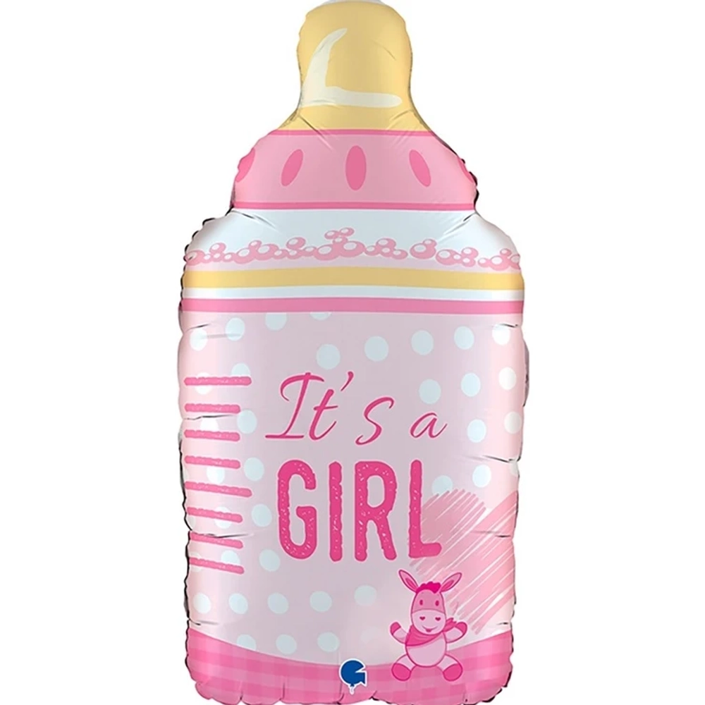 Шарик IT'S A GIRL Бутылка розовая