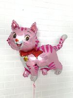 шар F Мой милый котенок в шарфике (розовый), 37"/94 см
