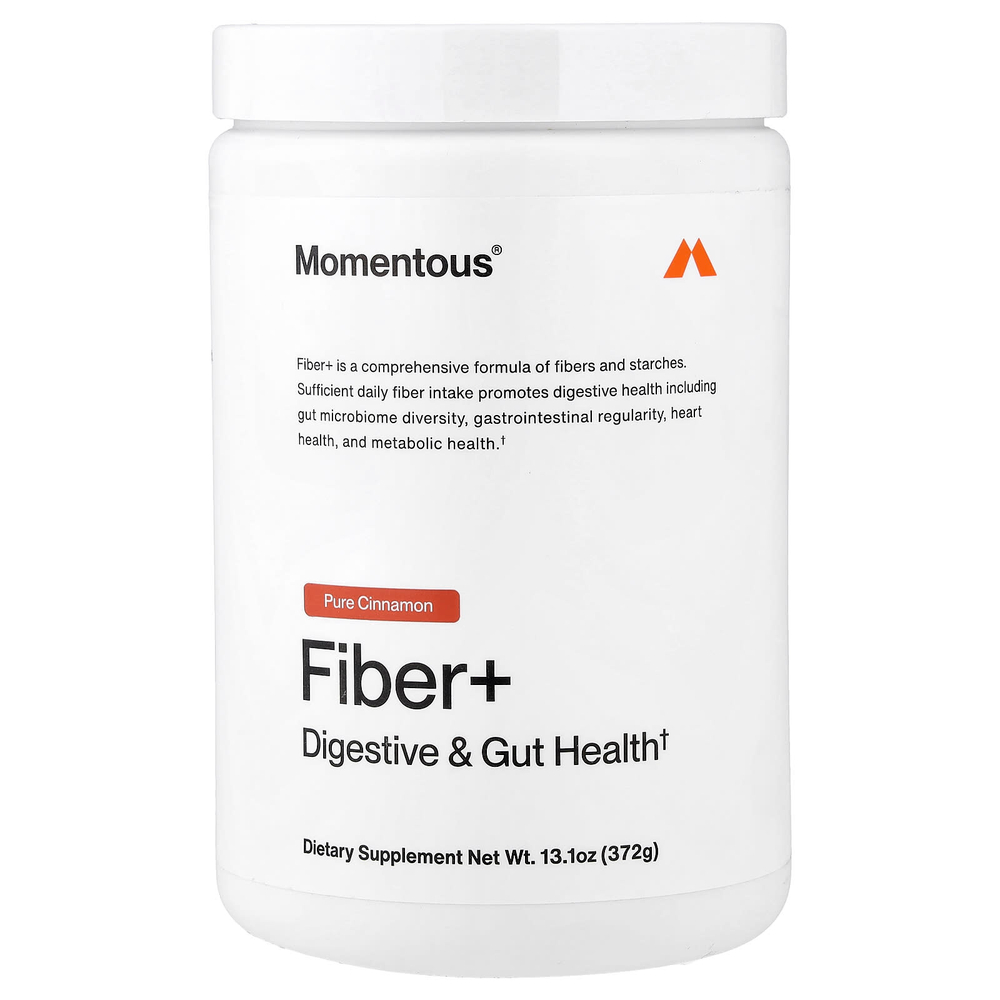 Momentous, Fiber+, чистая корица, 372 г (13,1 унции)