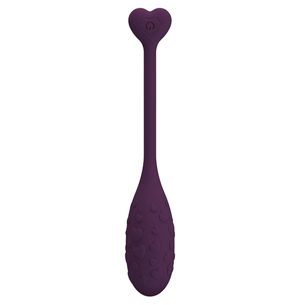 Фиолетовое виброяйцо с управлением через приложение 18,9см Baile Pretty Love Fisherman BI-300016HP-1