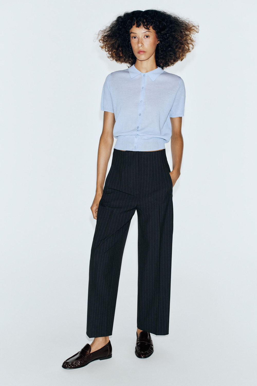 БРЮКИ BARREL С ВЫСОКОЙ ПОСАДКОЙ — ZARA