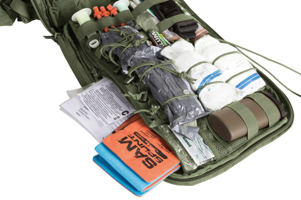 Tasmanian Tiger Medic Assault Pack MK II Olive — детали; дополнительное медицинское оснащение не входит