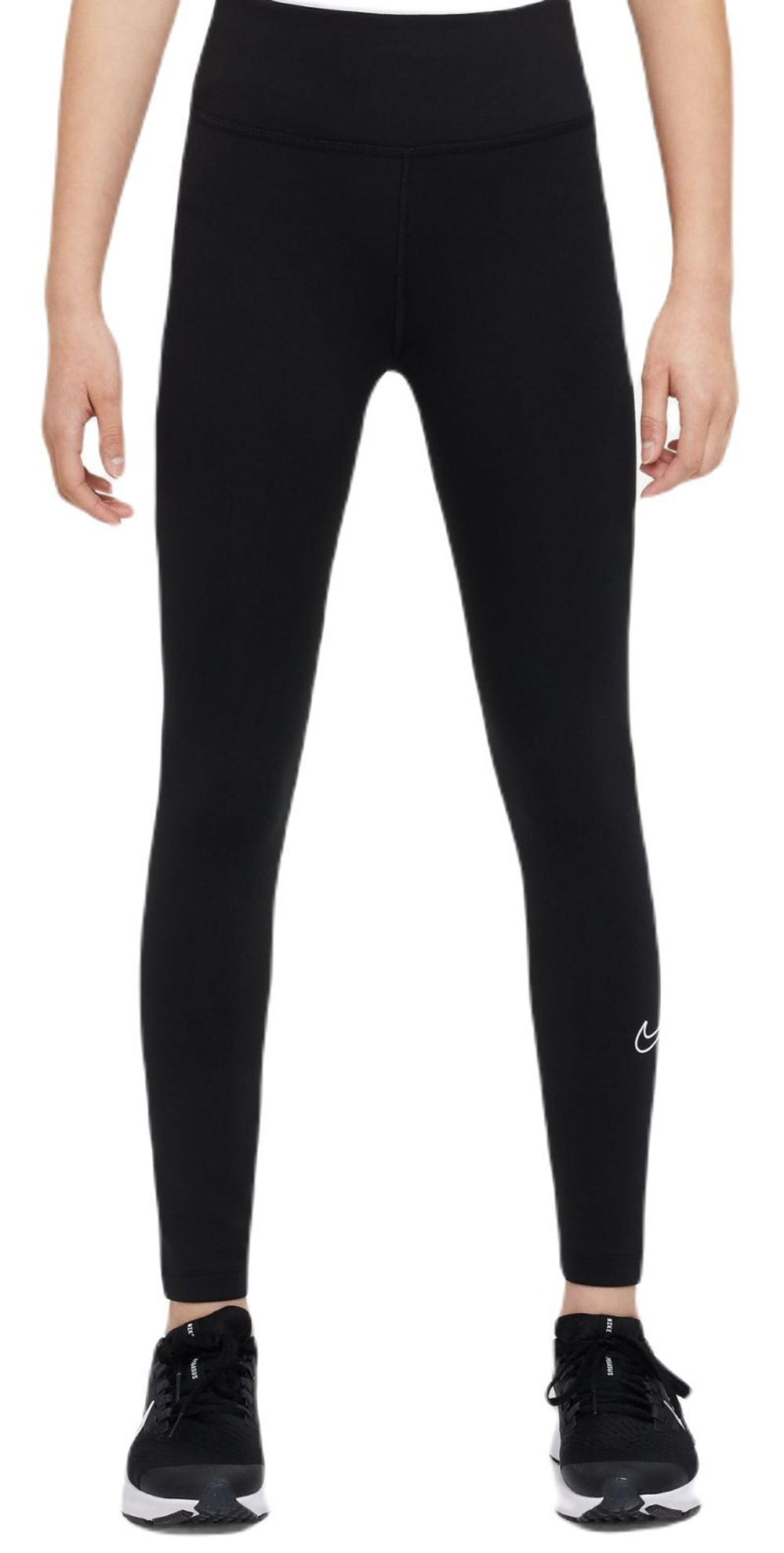 Штаны для девочки теннисные Nike Therma-FIT One Outdoor Play Leggins - black/white
