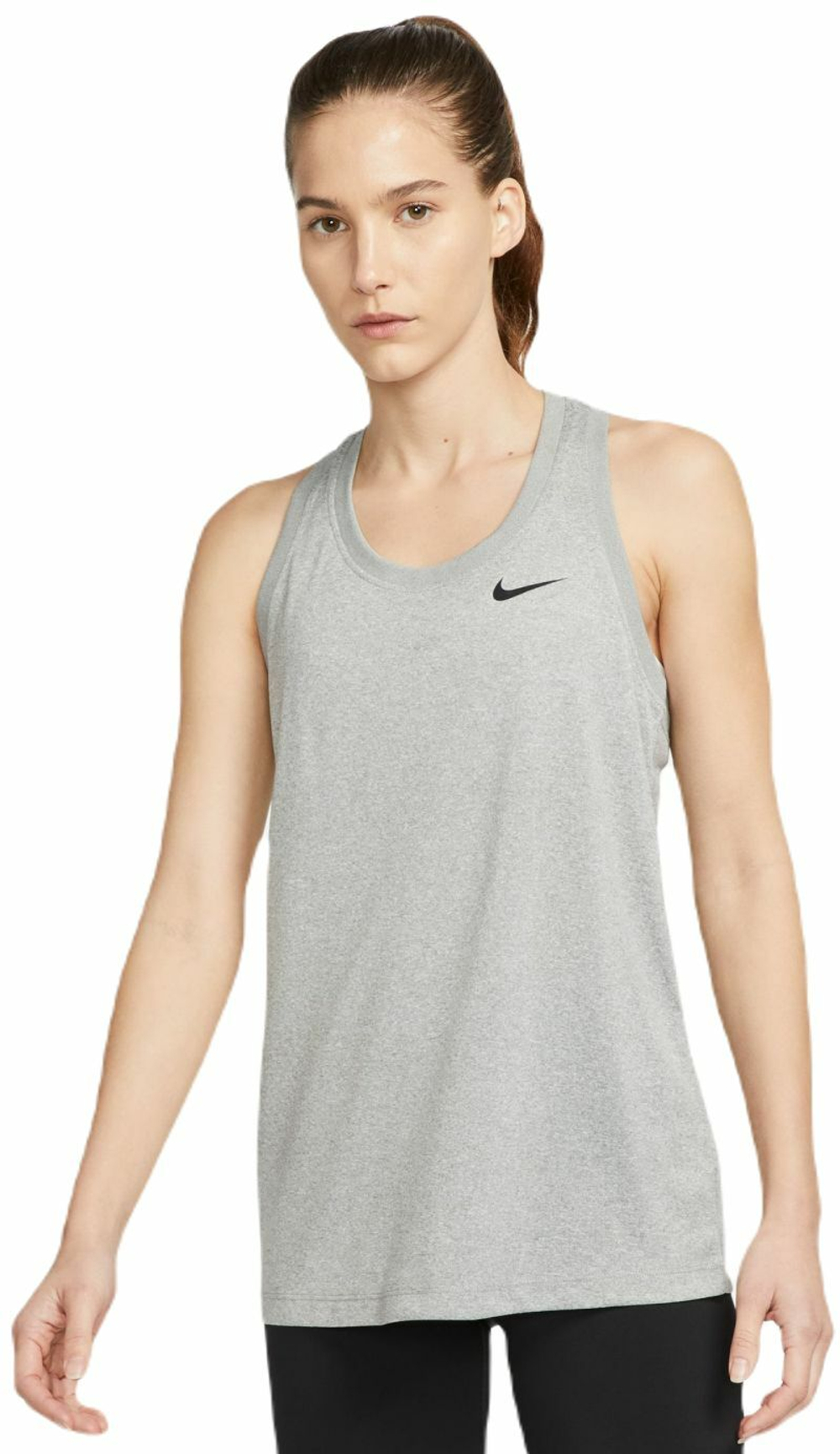 Женский топ теннисный Nike Dri-Fit Racerback Tank - серый