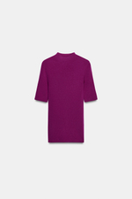 ТОП ИЗ 100% ТОНКОЙ ШЕРСТИ С КОРОТКИМИ РУКАВАМИ — ZARA