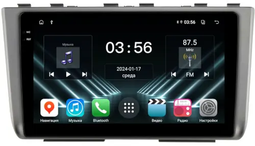Магнитола для Hyundai Creta 2 2021-2022, Solaris HC 2024+ (рамка серая) - FarCar S280 монитор 10.36" IPS на Android 13, CarPlay