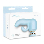 Голубая насадка 16,7см для вибратора Le Wand Petite Dual LW-043