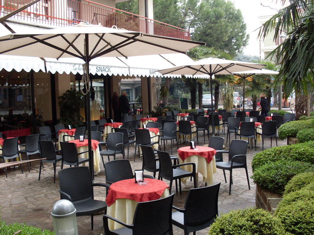 Зонт профессиональный Ø3.5 м Scolaro Napoli Standard, антрацит, слоновая кость