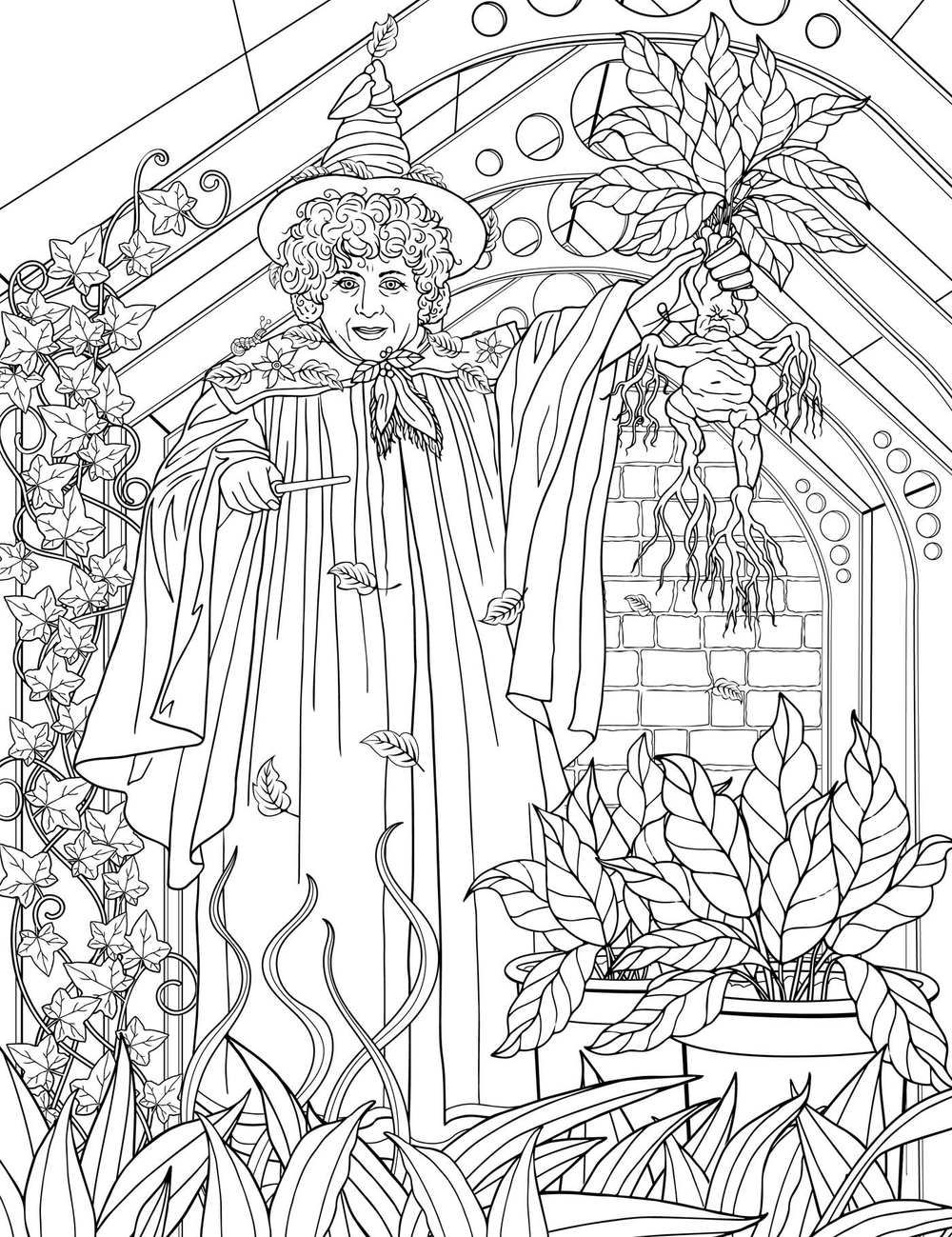 Hachette/ раскраска по номерам/ Harry Potter - Poufsouffle - le livre de coloriage officiel