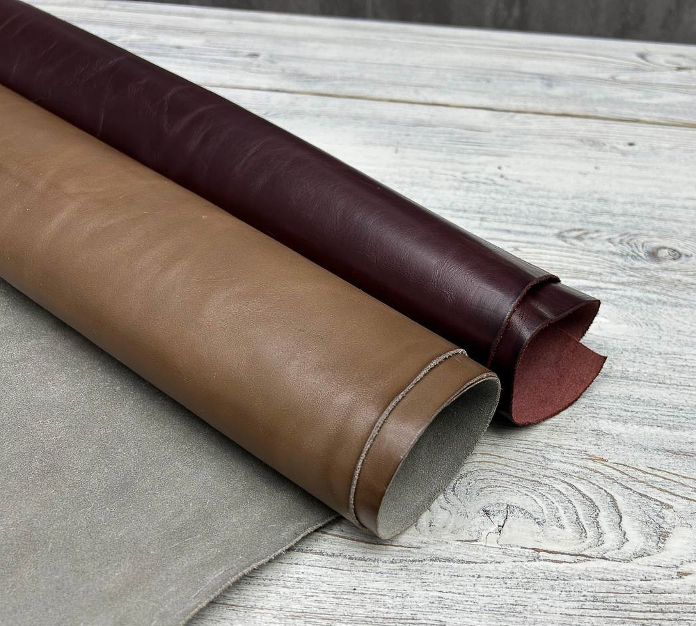 Натуральная кожа Ecopell Bordo+Beige комплект
