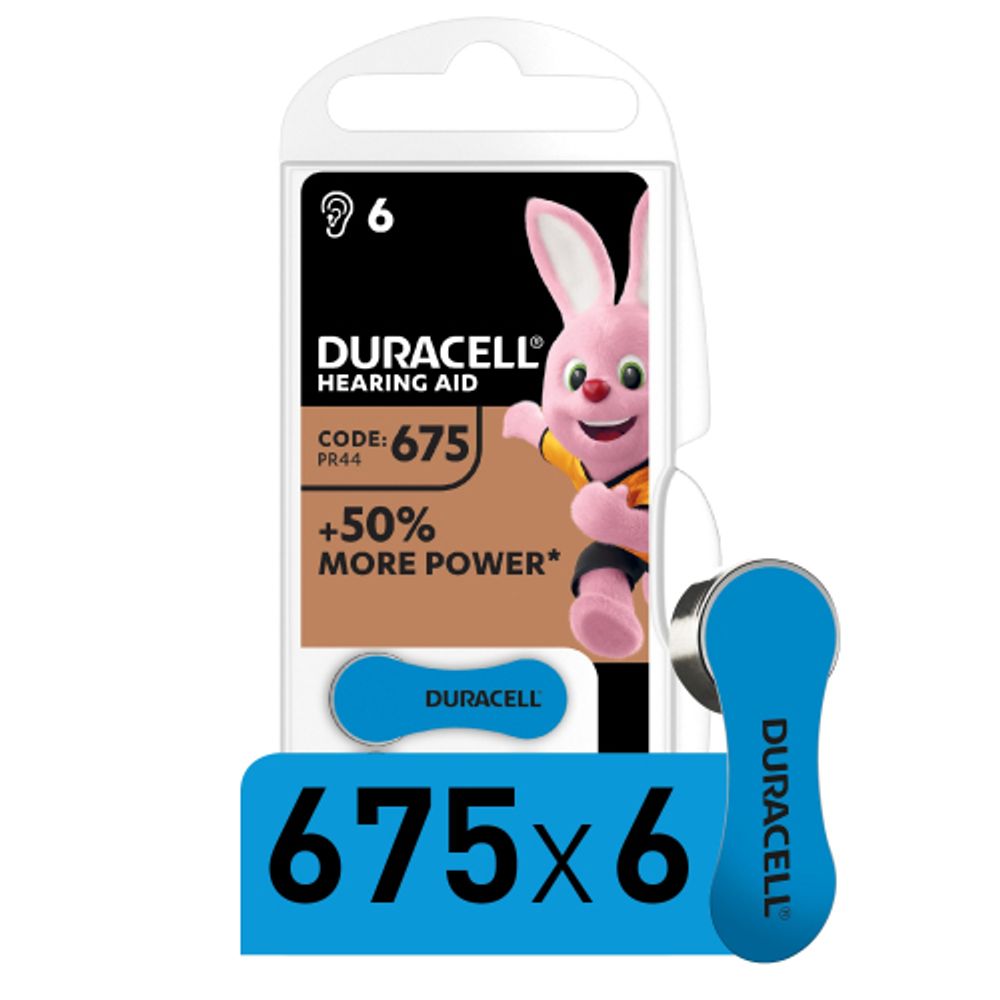 Батарейки Duracell ZA675-6BL | Duracell