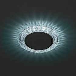 DK LD26 BL/WH Светильник ЭРА декор cо светодиодной подсветкой Gx53, голубой | Встраиваемые LED светильники