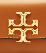 Кожаная сумка через плечо ELEANOR TORY BURCH - коричневый(73589)