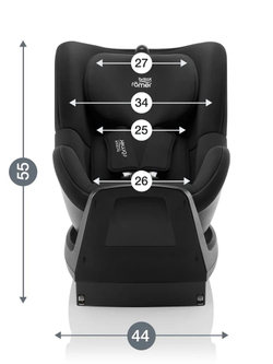 Автокресло 0+/1 Britax Roemer DUALFIX PLUS Space Black + вкладыш для комфорта (ПОДАРОК)