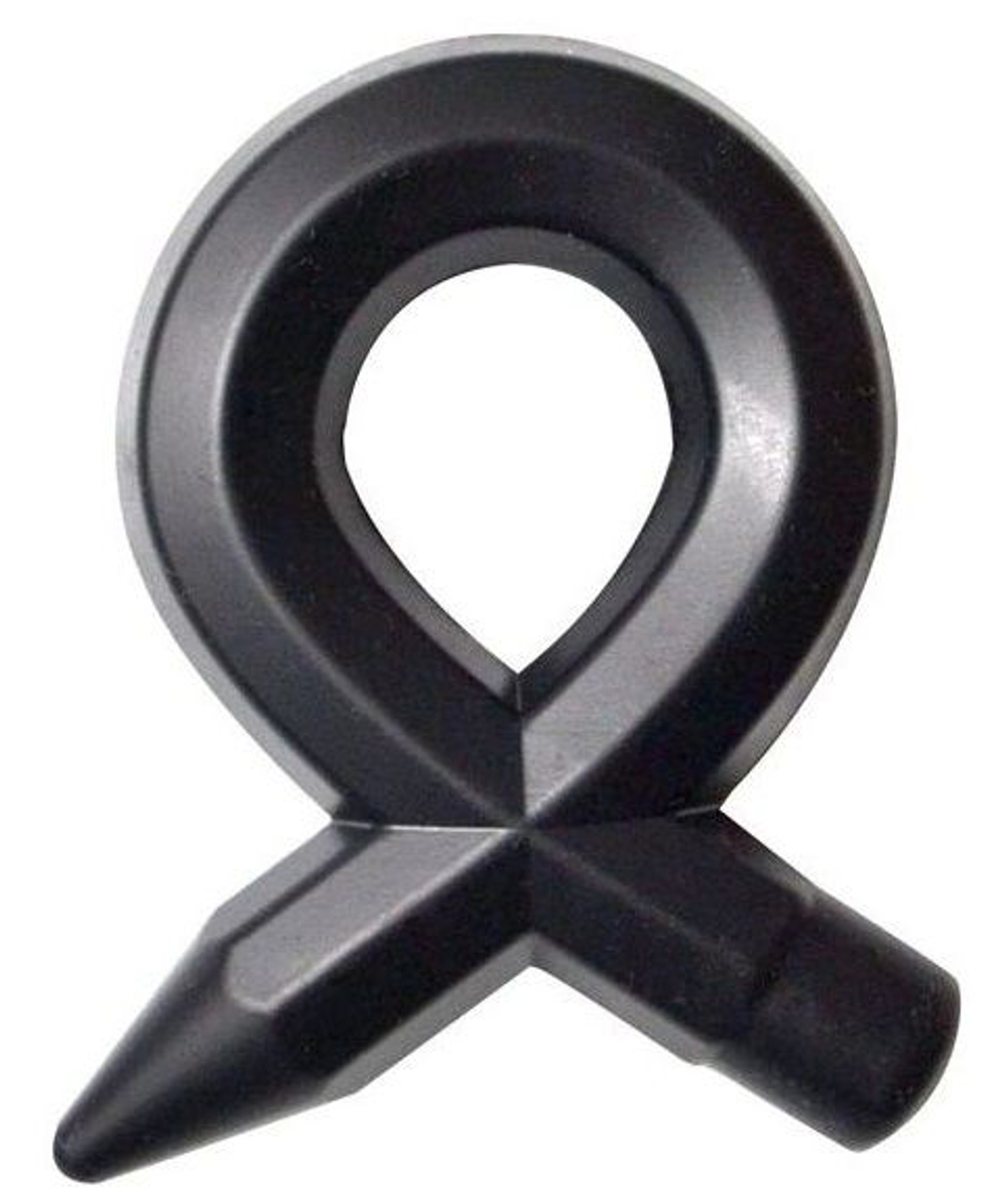 Чёрное силиконовое эрекционное кольцо RINGS LIQUID SILICONE (Цвет: черный)