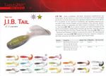 Мягкая приманка Lucky John J.I.B TAIL 1.5in (38 мм), цвет S19, 15 шт/уп