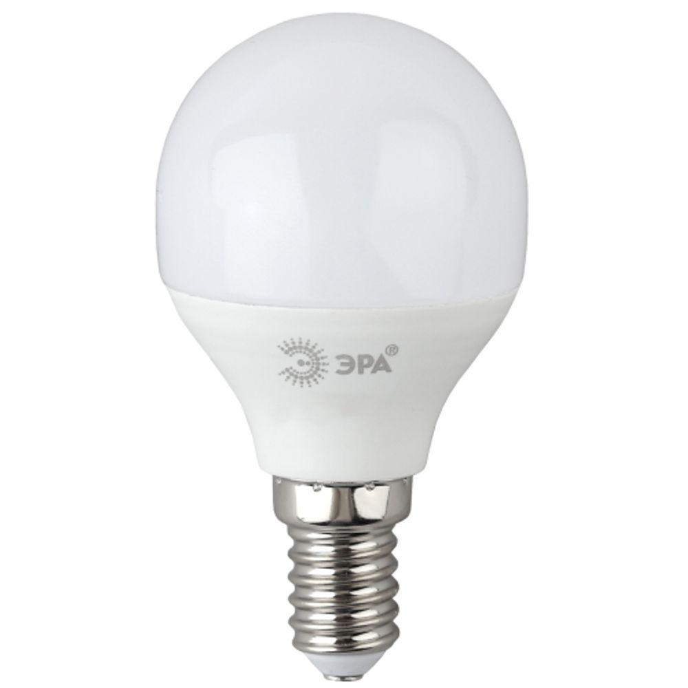 Лампа светодиодная ЭРА RED LINE LED P45-8W-865-E14 R 8Вт шар холодный дневной свет E14 | Лампы cветодиодные Шар (G/P)