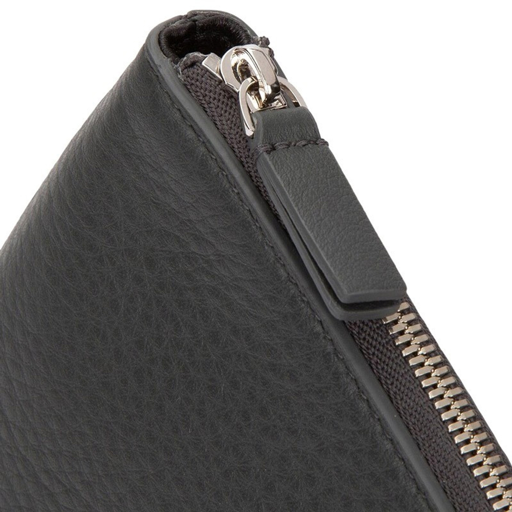 Balenciaga Cow Leather Clutch Men"s Dark Gray